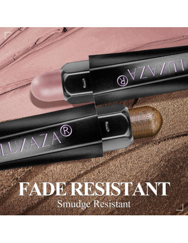 Paleta de Sombra de Ojos LUXAZA PRO 6PCS Nude Metálica