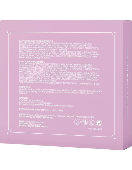 Paleta de Sombra de Ojos LUXAZA PRO 6PCS Nude Metálica