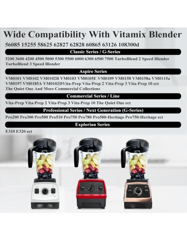 Jarra de Mezcla Cittiwo 1.89L para Licuadora Vitamix