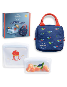 Set de 3 Bolsas Reutilizables Stasher de Silicona - Ecológicas