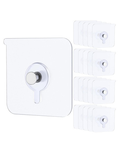 Ganchos Adhesivos Uniclife 20 Pcs 15 kg Alta Resistencia