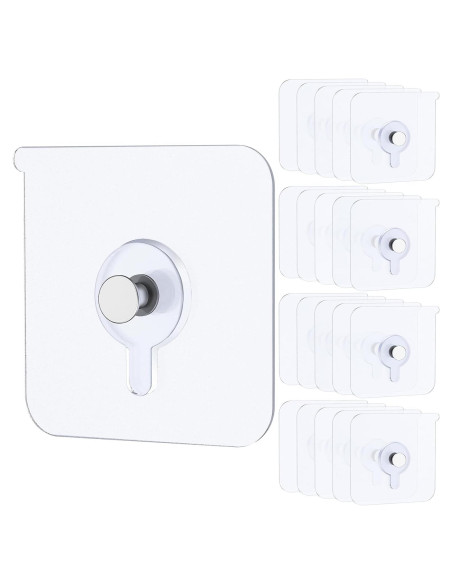 Ganchos Adhesivos Uniclife 20 Pcs 15 kg Alta Resistencia
