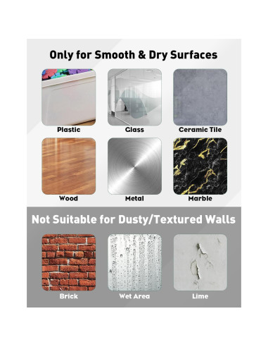 Ganchos Adhesivos Uniclife 20 Pcs 15 kg Alta Resistencia