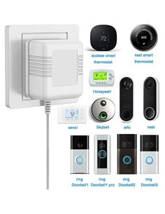 Transformador Adaptador MEROM 24V 500mA C Wire para Termostatos y Timbres 2