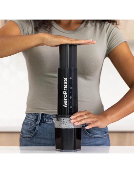 Filtro de café dorado AeroPress XL reutilizable de acero inoxidable