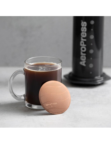 Filtro de café dorado AeroPress XL reutilizable de acero inoxidable