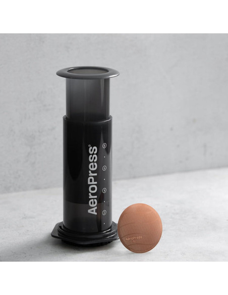 Filtro de café dorado AeroPress XL reutilizable de acero inoxidable