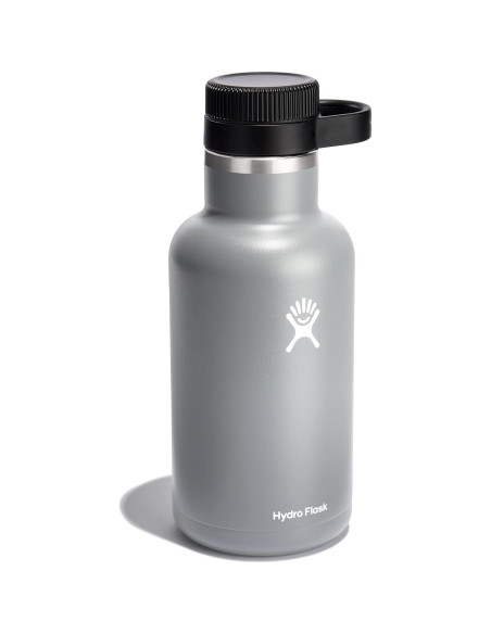 Growler de Cerveza Hydro Flask 1.89L Acero Inoxidable Gris