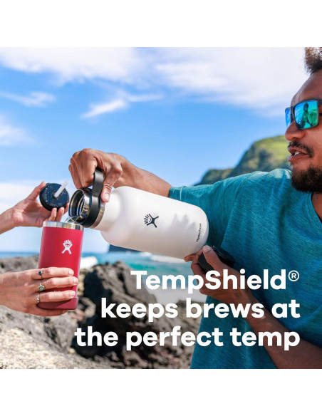 Growler de Cerveza Hydro Flask 1.89L Acero Inoxidable Gris