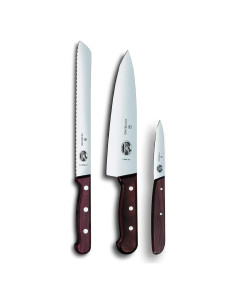 Juego de cuchillos Victorinox Rosewood 3 piezas - Chef, Pan, Pelar