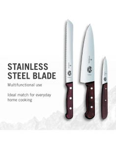 Juego de cuchillos Victorinox Rosewood 3 piezas - Chef, Pan, Pelar 2