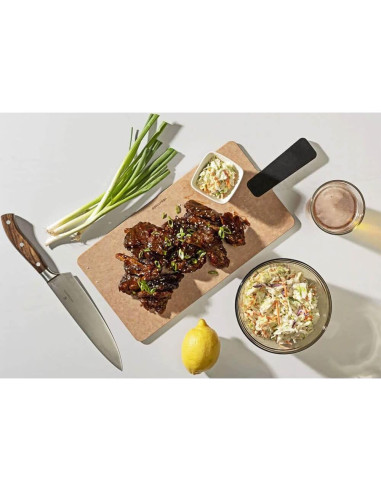 Tabla de Cortar y Servir Epicurean 35.56x19.05 cm Natural/Pizarra