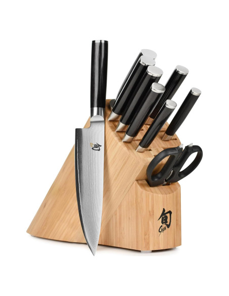 Conjunto de Cuchillos Shun Classic 10 Piezas Hecho a Mano
