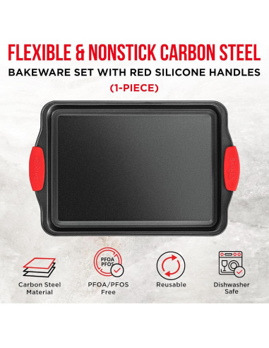 Bandeja para Galletas Bakken-Swiss Pequeña Antiadherente 33.8x22.6cm