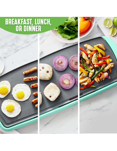 Plancha Eléctrica Extra Grande GreenLife 50.8 cm Cerámica Antiadherente