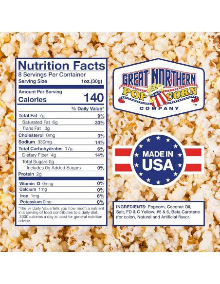 Paquetes de Palomitas Estilo Cine Great Northern 40 Unidades