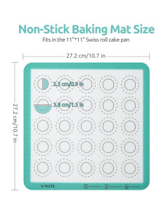 Mat de Silicona Antiadherente U-Taste 28x28 cm Resistente al Calor 2
