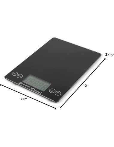 Balanza Digital de Cocina San Jamar SCDG15BK 6.8 kg Negra