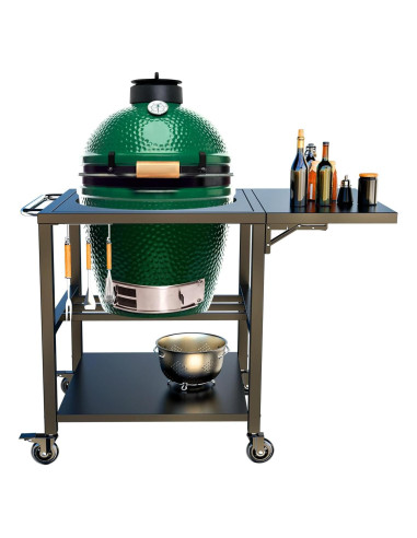 Mesa de Parrilla Glacenox para Big Green Egg - Metal Resistente, 150kg