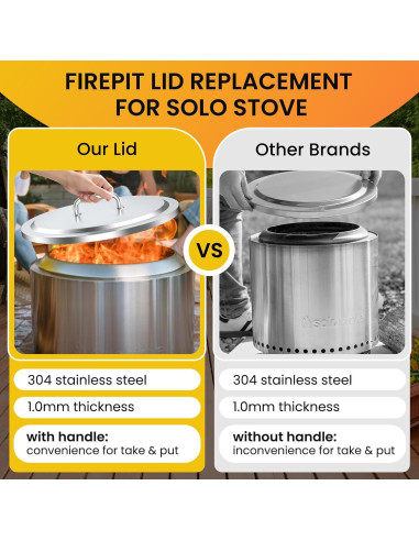 Tapa de Fogata Wanchao 49.5 cm Acero Inoxidable para Bonfire