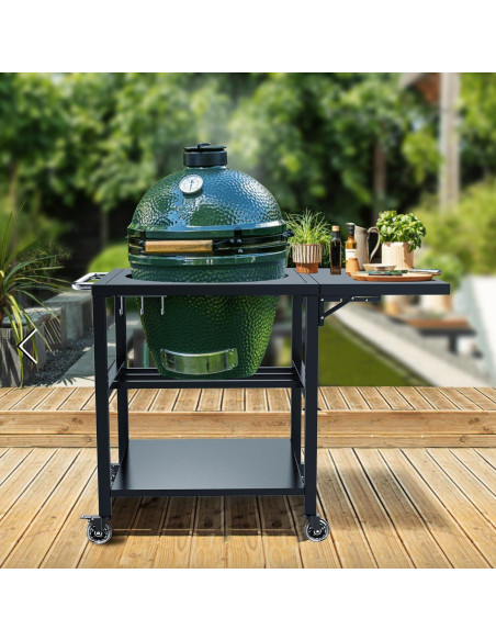 Mesa de Parrilla Glacenox para Big Green Egg - Metal Resistente, 150kg