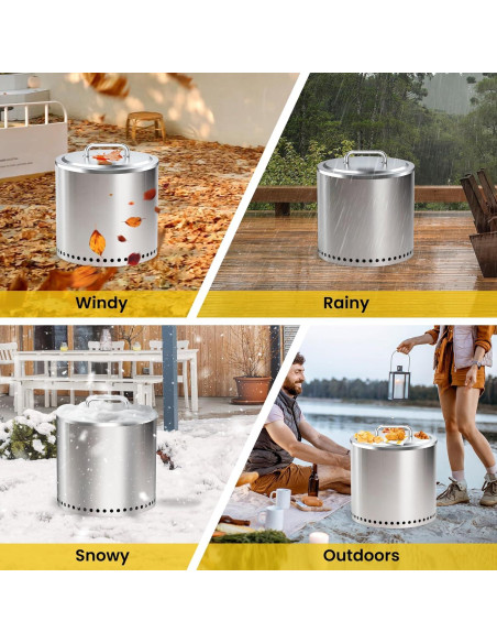 Tapa de Fogata Wanchao 49.5 cm Acero Inoxidable para Bonfire