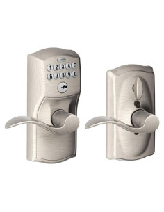 Cerradura Electrónica Schlage Camelot Niquelado Satinado