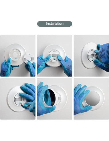 Placa Metálica Blanca POPMAS para Termostato Google Nest 2020