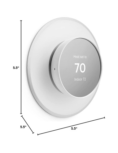 Placa Metálica Blanca POPMAS para Termostato Google Nest 2020