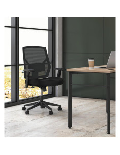 Silla de Oficina Ergonómica HON Crio Respaldo Alto Negra 2