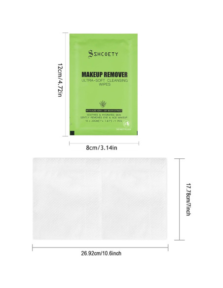 200 Toallitas Desmaquillantes Okerker - Suaves y Hipoalergénicas