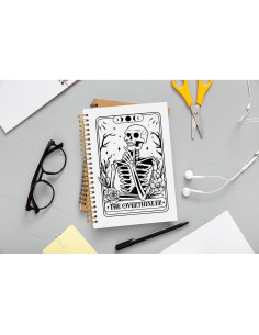 Cuaderno Espiral Ecezatik Gótico 14x21 cm Calavera 2