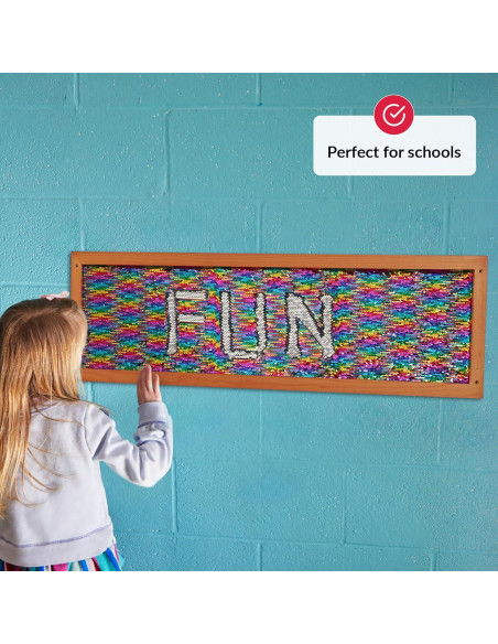 Marco de Pared Sensorial de Lentejuelas ODoxia Grande 1-Pack