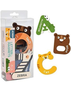Letras Magnéticas Jumbo JCREN Animales 26 Piezas para Niños 2