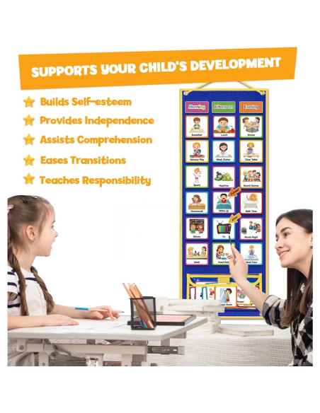 Tarjetas de Horario Visual Godery para Niños - 109 Tarjetas Tarjetas de Horario Visual Godery para Niños - 109 Tarjetas