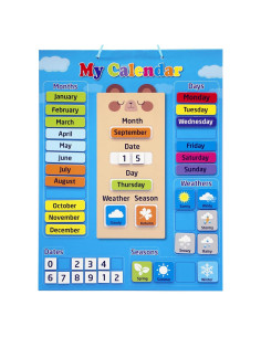 Calendario Magnético KikoSkool para Niños 3-12 Años