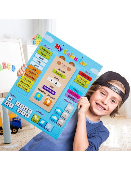 Calendario Magnético KikoSkool para Niños 3-12 Años Calendario Magnético KikoSkool para Niños 3-12 Años