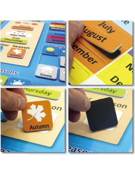 Calendario Magnético KikoSkool para Niños 3-12 Años Calendario Magnético KikoSkool para Niños 3-12 Años