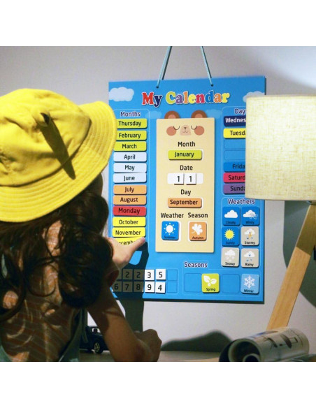 Calendario Magnético KikoSkool para Niños 3-12 Años Calendario Magnético KikoSkool para Niños 3-12 Años
