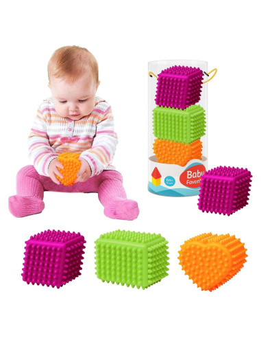 Pelotas Sensoriales para Bebés ROHSCE - Textura Suave 4 Unidades