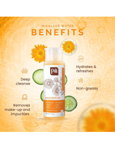 Agua Micelar Pili 218.3 ml con Caléndula y Pepino - Desmaquillante 2