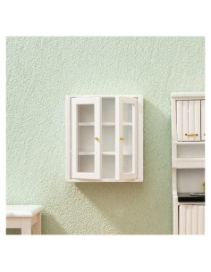 Armario de Pared Miniatura Cutemini 1:12 Blanco Madera