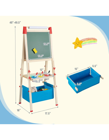 Caballete de Arte Ajustable MAT EXPERT para Niños 3+