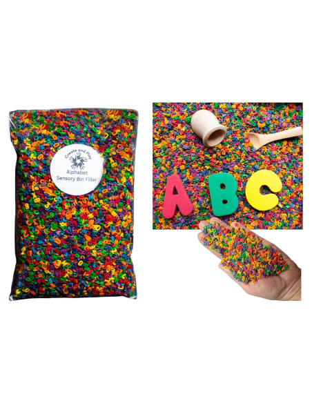 Relleno Sensorial de Arroz Colorido Juguetes Abiertos 10 Tazas