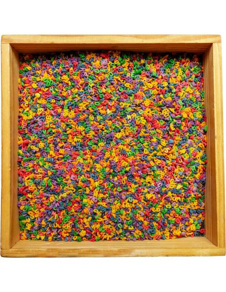 Relleno Sensorial de Arroz Colorido Juguetes Abiertos 10 Tazas