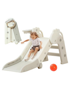 Tobogán Plegable SINKIPA para Niños Pequeños con Aro