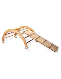 Arco de Madera KIDODIDO con Rampa para Niños Pequeños