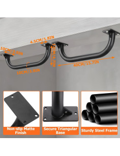 Barra de Dominadas TOBWOLF Ajustable Montaje en Pared 227 kg 2