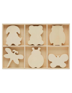 Bandejas de Madera Natural para Clasificación Woodpeckers - 2 Piezas