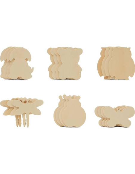 Bandejas de Madera Natural para Clasificación Woodpeckers - 2 Piezas